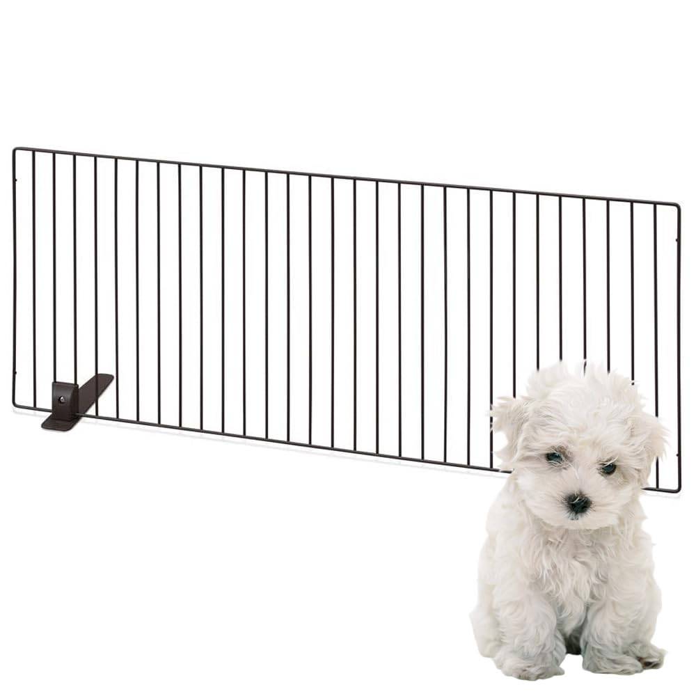 IRIS OHYAMA Pet Fence Pet Gate 90cm Width 90 x Height 40cm P-SPF-94 Brown/Width (Low Type)