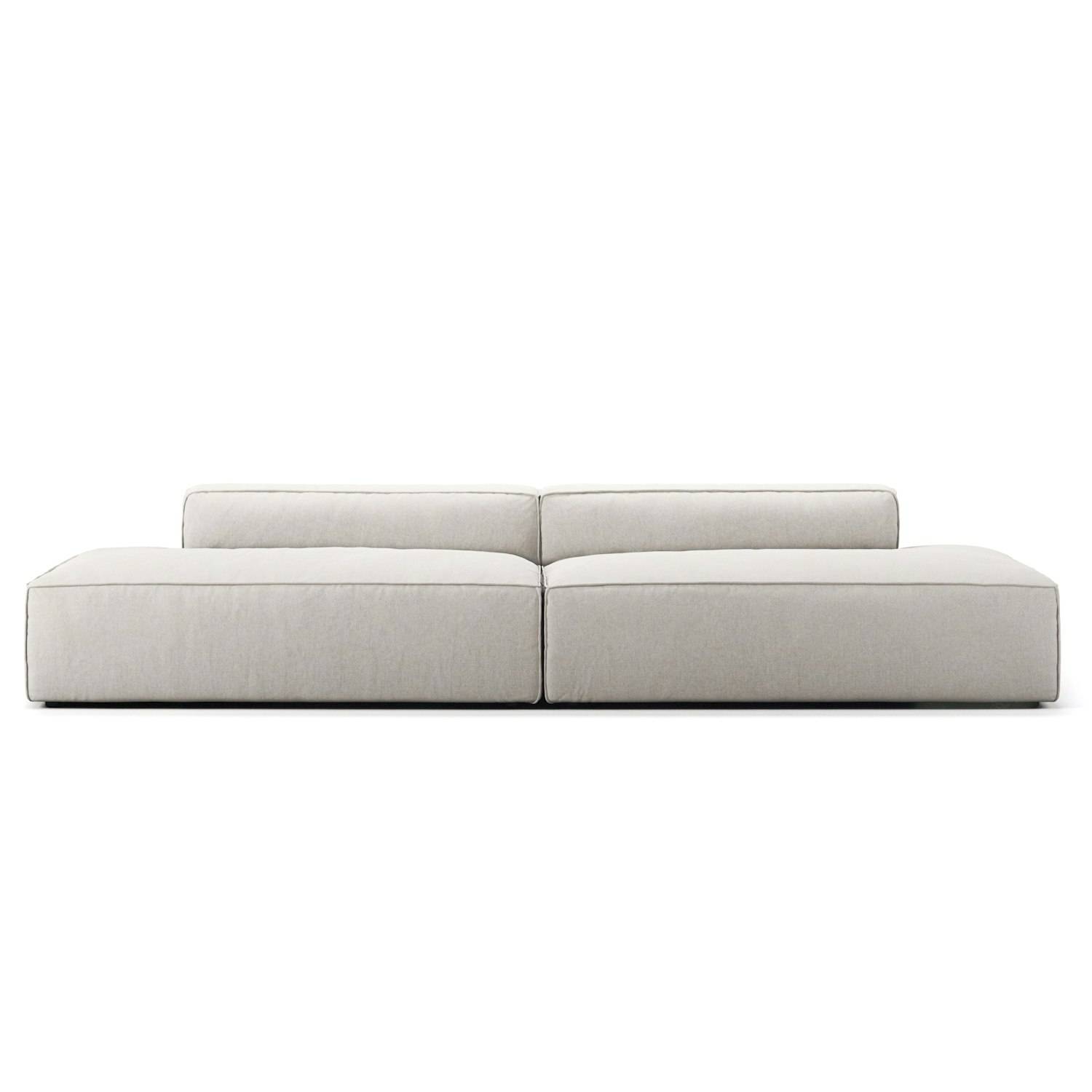 Decotique Grand 4-personers Sofa Åbne Ender - 4-sæders sofaer + Mikro-chenille Moon White - 330949-330954.