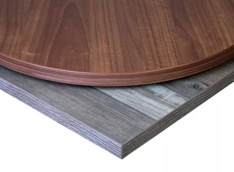 ABS267 bordsskiva, laminat, rak abs kant, tjocklek 2,67 cm (120 diameter cm)