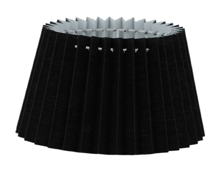 Carolin Plisserad Skärmar Svart (21cm)