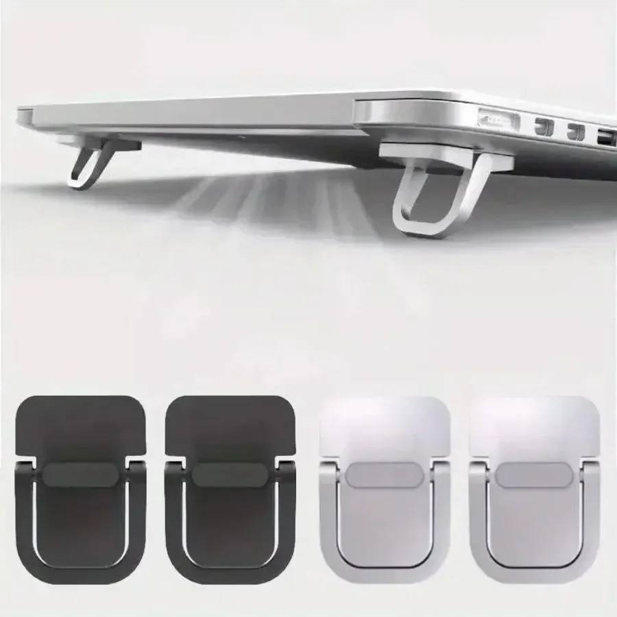 2pcs Aluminum Alloy Laptop Accessories Laptop Stand for Computer Holder Mini Portable Legs for Macbook Computer Stand
