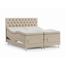 Moveable Ställbar Säng med Paula Gavel 210 200 Beige - Pagebeig Medium