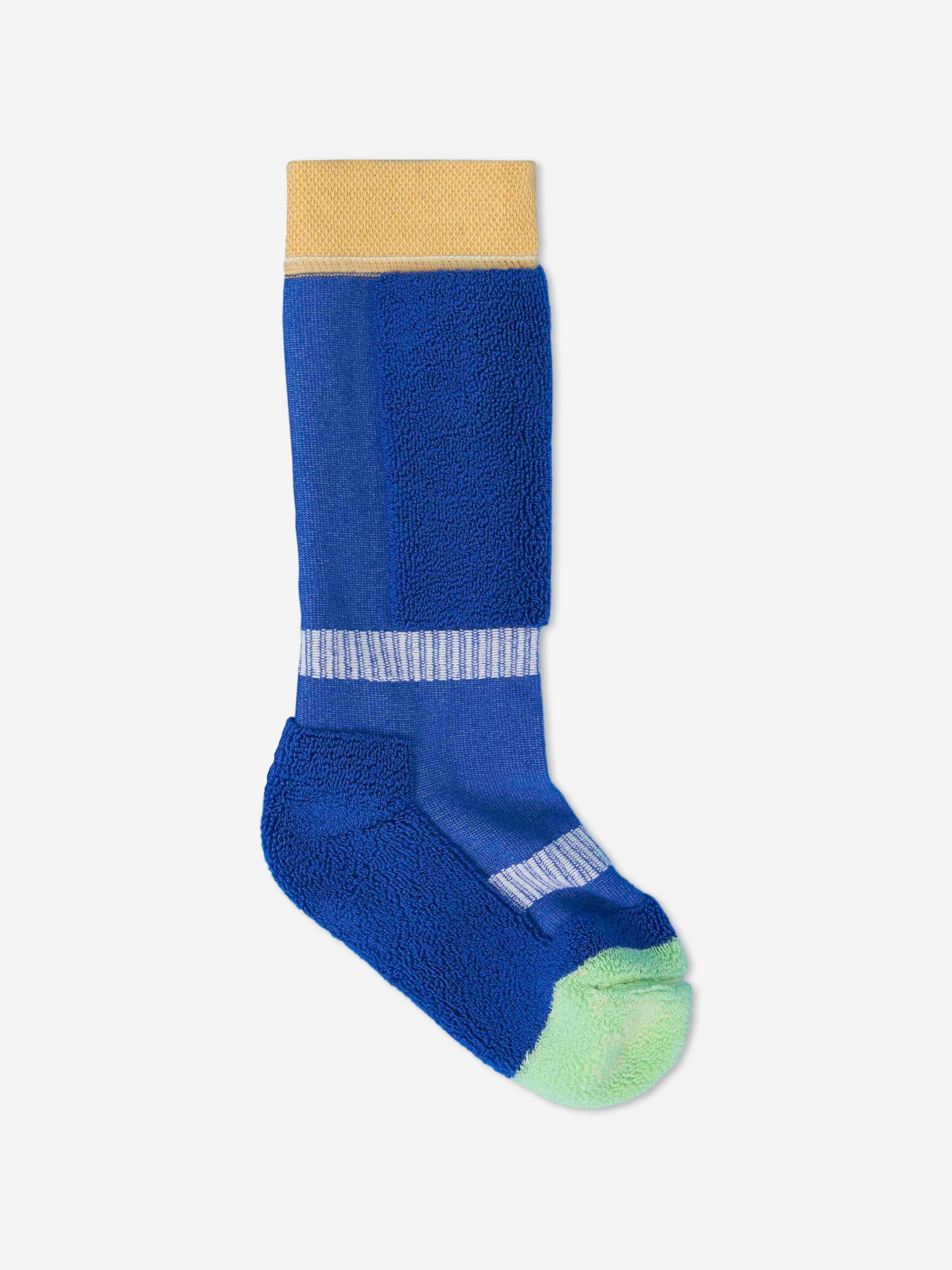 Roarsome Kids Ski Socks in Blue - Blue / 4 - 6 Yrs (4 - 6 Yrs)