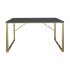 Vinresk Skrivbord 60x74x120 cm - Guld/Antracit Guld,Antracit Trä