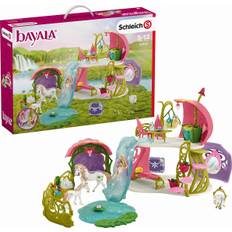 Schleich 42445 -​ bayala -​ Glittrande blomhus med enhörningar, sjö och stall