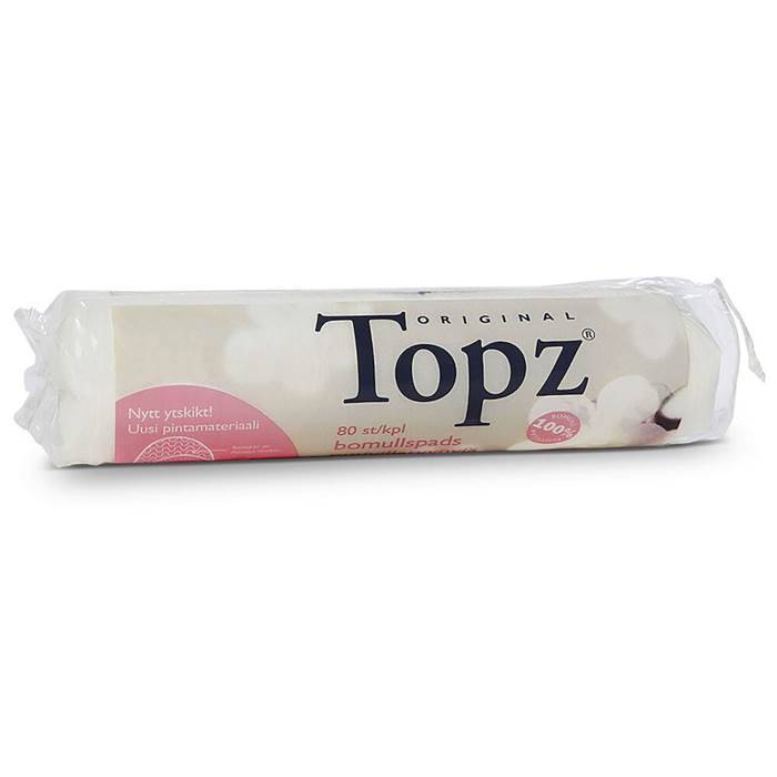 Topz Bomulls Rondeller 80st/fp