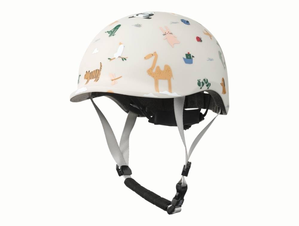 Liewood Milly Cykelhjelm Sandy Med Dyreprint - Str. 44-48 Cm (Ca 1-3y)