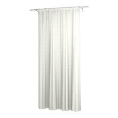 Gardin i dubbelbredd med tunnel/Creaseband, 250 cm, Unbleached, Linne - Bemz
