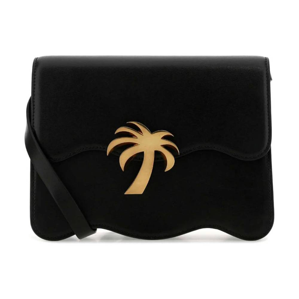 Palm Angels Leather Palm Beach Crossbody Taske - Tasker - Dame - Sort - ONE SIZE - Uld