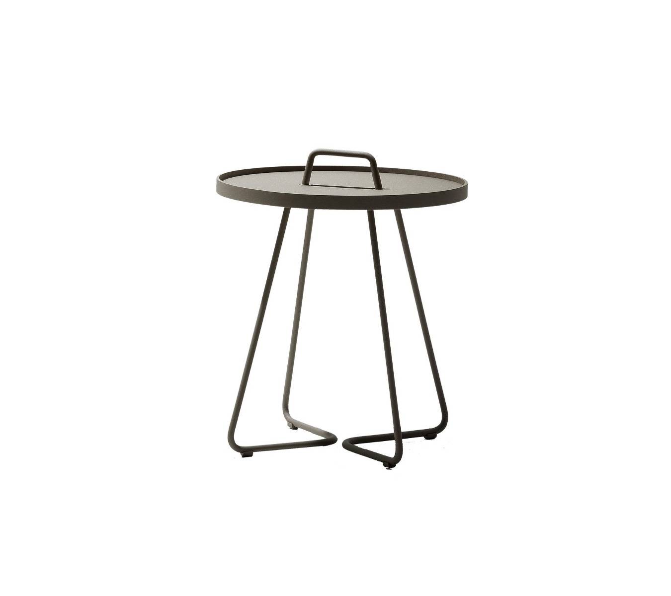 Cane-line On the move sidebord stor taupe Ø52x60 cm