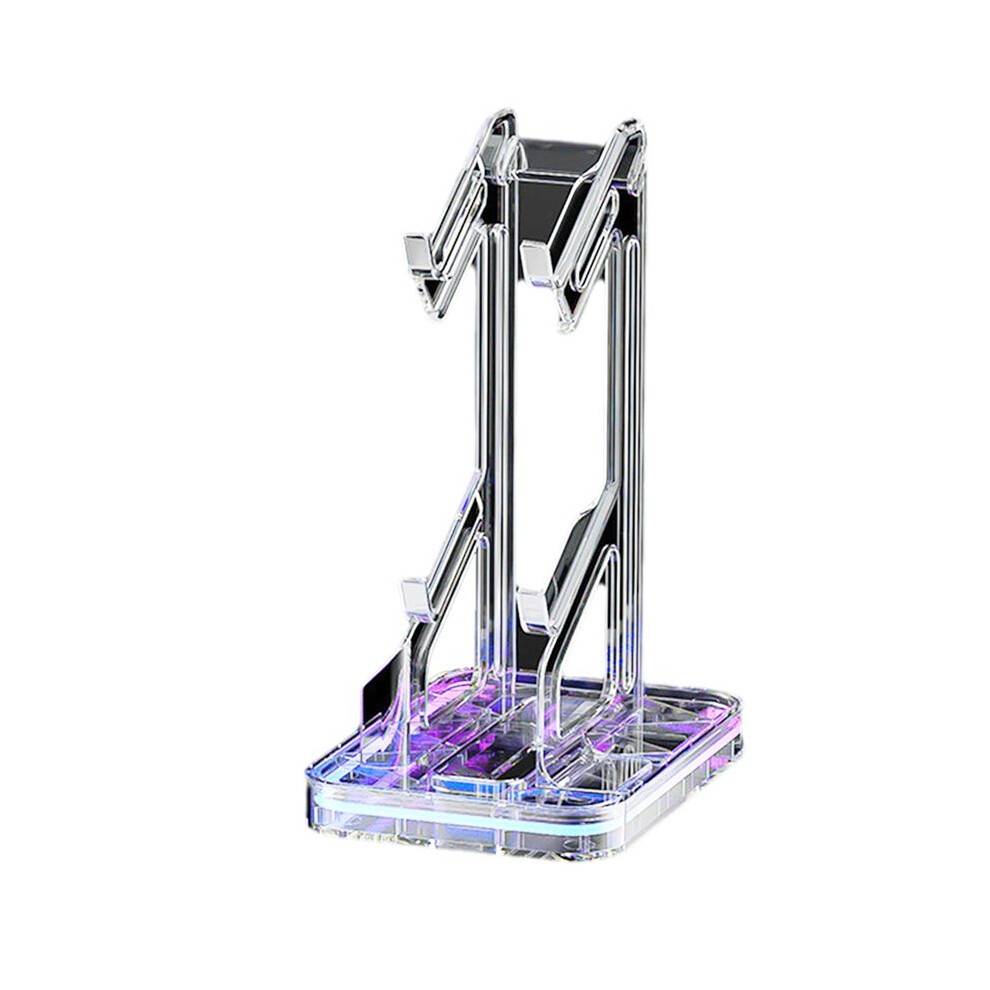 For PS5/PS4/ / Dual Layer Game Console Handle Universal Bracket with RGB Lighting Effect