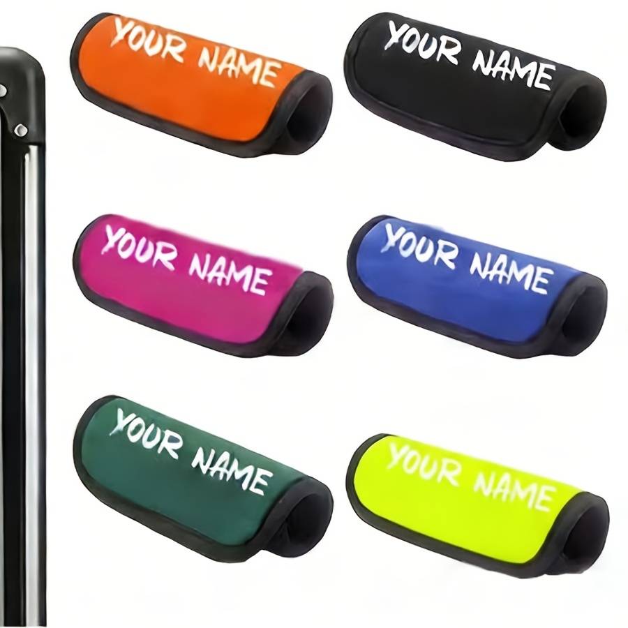 [customization] 1pc Fashion Custom Name/text Luggage , Selling Luggage Cover , Not Including Suitcase, Handle Protector, Suitable For Occasions, Travel Accessory For Holiday Trips