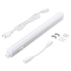 da LIGHT LED inbyggd lampa kök 5 W 31,5 cm 450 lm 4000 k neutral vit underbyggd ljuslist kök skåpbelysning superljus vit för kök skåp utbyggbar med plug-in system