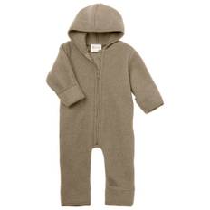 Engel Baby-Overall mit Kapuze und Reißverschluss Overall Barn Storlek 62/68 Färg beige
