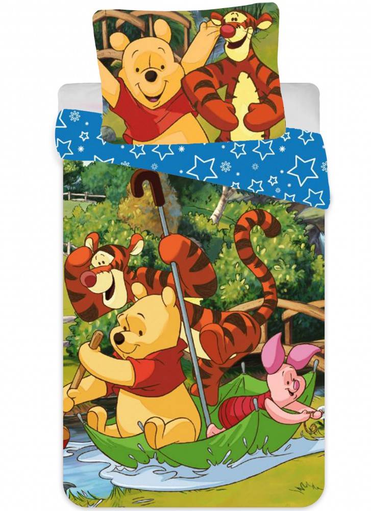 Disney Winnie the Pooh Rafting Barnbäddset 90x140 cm, 40x55 cm