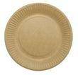 Tallerken frokost pap 18cm brun 50stk/pak