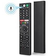 Röstersättningsfjärrkontroll för Sony-TV-fjärrkontroll, för Sony-TV-apparater och Sony-Bravia-TV, för alla Sony 4K UHD LED LCD HD smarta TV-apparater