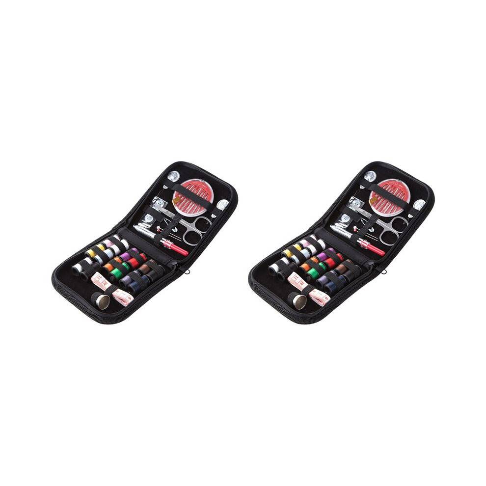 2X Sewing Kit, Sewing Kit for Home Emergency, Sewing Supplies with Basic Sewing Threads, Needles, Basic Sewing Kit