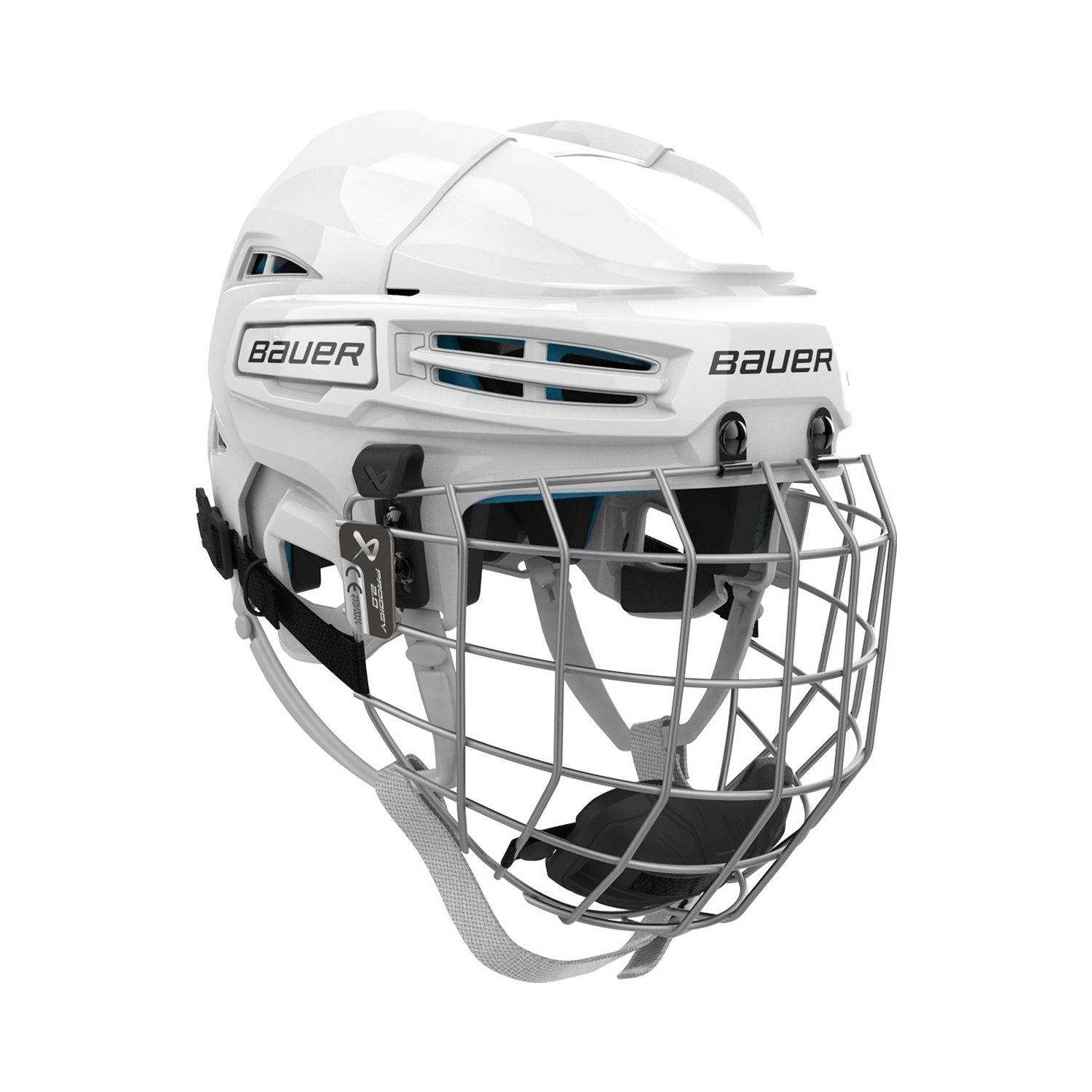 Bauer Hockeyhjälm Prodigy 2.0 Combo Yth White