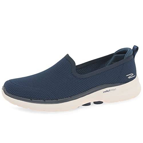 Skechers Go Walk 6-Clear Virtue sneakers för kvinnor, marinblå, 37.5 EU
