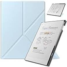 HoYiXi Fodral för reMarkable Paper Pro 11,8 tum (2024 släppt) – med stabilt hopfällbart stativ och pennficka, 11,8 tum reMarkable Paper Pro Tablet Cover, Auto Sleep/Wake, Ljusblå