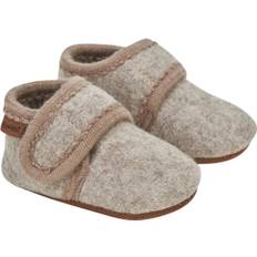 En Fant Baby Wool Slippers Sand Melange Hjemmesko Str 27\28 - Uld hos Magasin