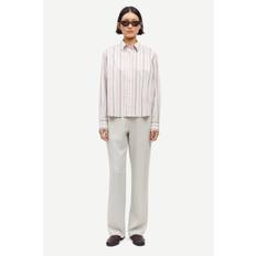 Samsøe Hoys Straight Pants 7331 Dam Byxor Stl. S - Från Magasin - Agate Gray (S)