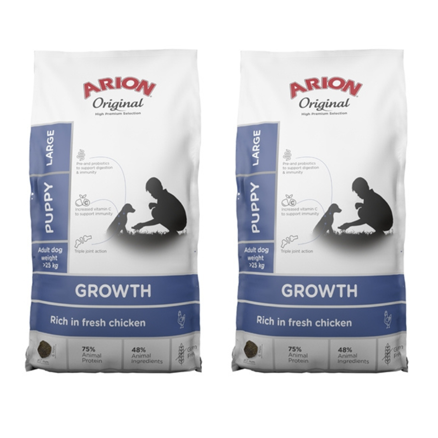 ARION Original Growth Chicken Large - 2 x 12 kg