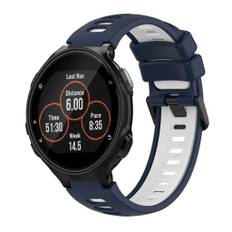 Garmin Forerunner 735 / 735XT urrem i silikone - Blå, Hvid