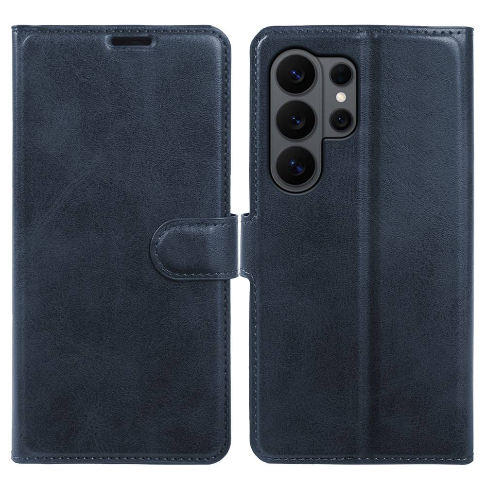 Samsung Galaxy S26 Ultra - Vintage læder cover / pung - Blå