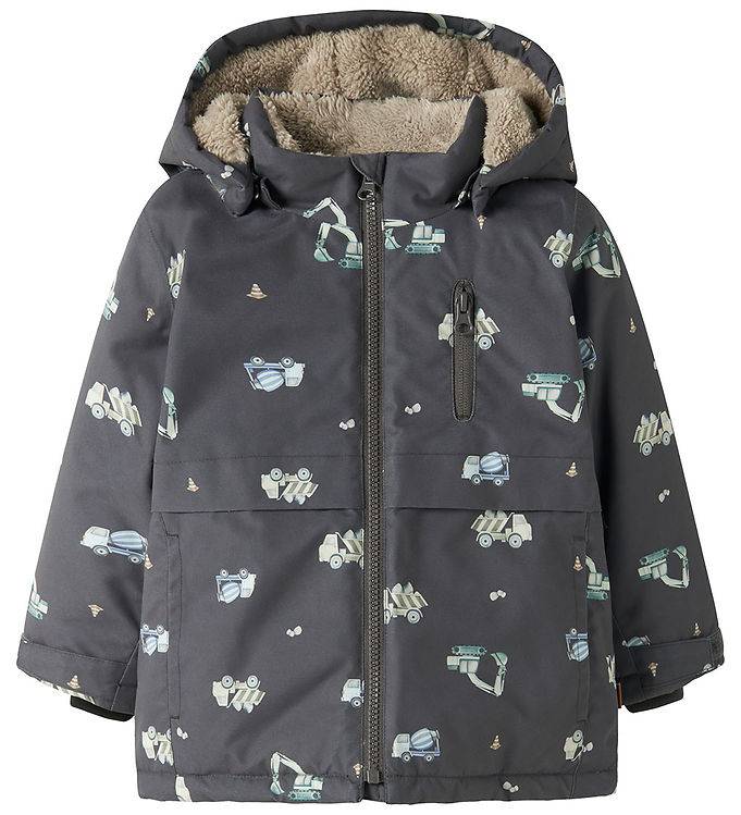 Name It Vinterjakke - NmmSnow05 - Blackened Pearl - Name It - 1½ år (86) - Vinterjakke