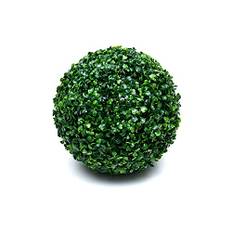 Uposao Konstgjord gräs kupol boll växter gräs boll grön plast växt boll buxbom dekor kon för köpcentrum hem kontor bröllop dekoration tillbehör (28 cm, 1 st)