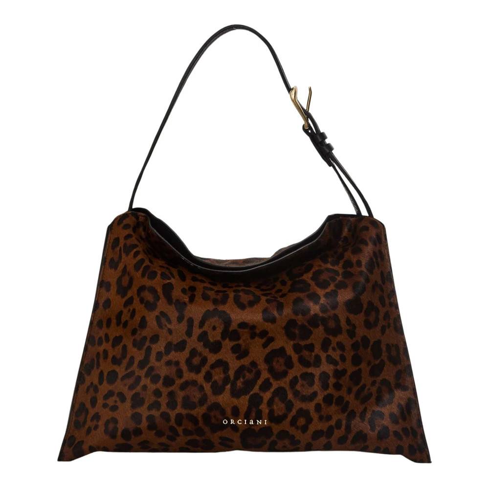 Orciani Leouni Skuldertaske - Tasker - Dame - Brun - ONE SIZE - Uld