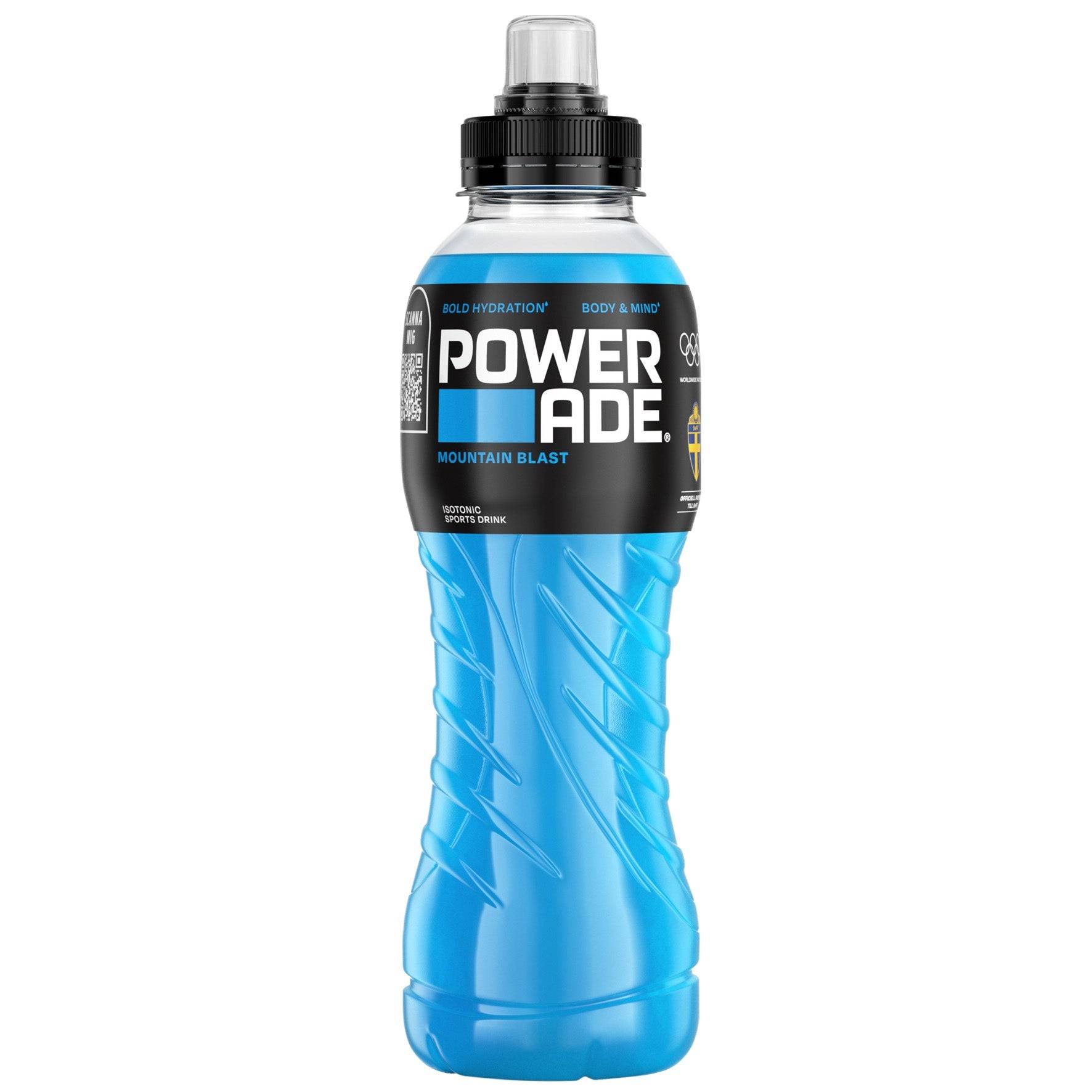 Sportdryck Powerade Mountain Blast 12x50 cl inkl pant