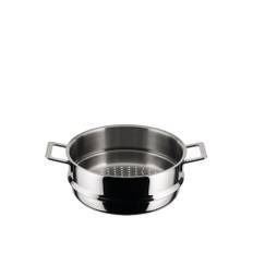 Alessi - Pots & Pans Vapor set colander - Grytor och kastruller - Jasper Morrison - Silver