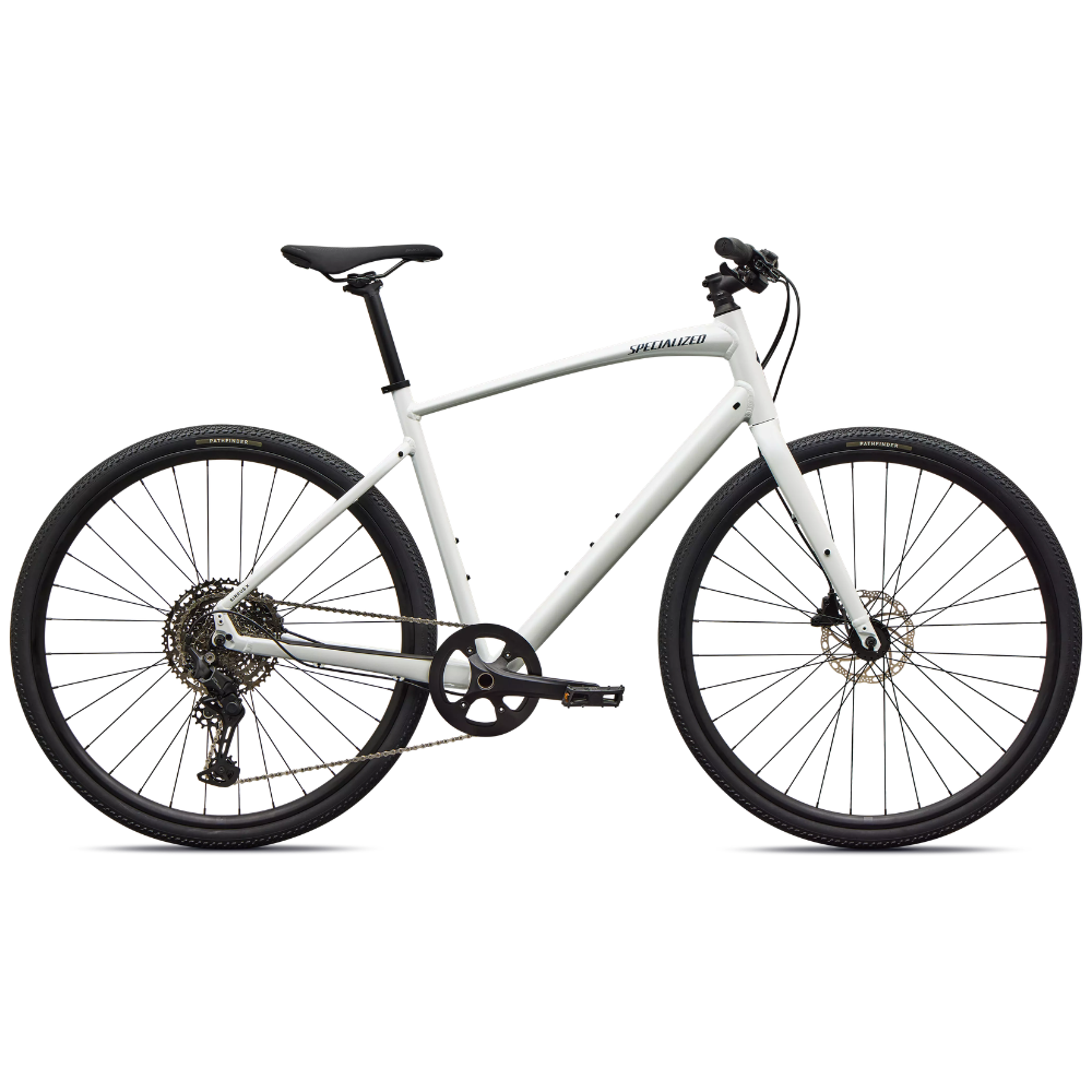Specialized Sirrus X 3.0 - Gloss Metallic White Silver / Metallic Deep Marine Frost Reflective - XL - Cykel