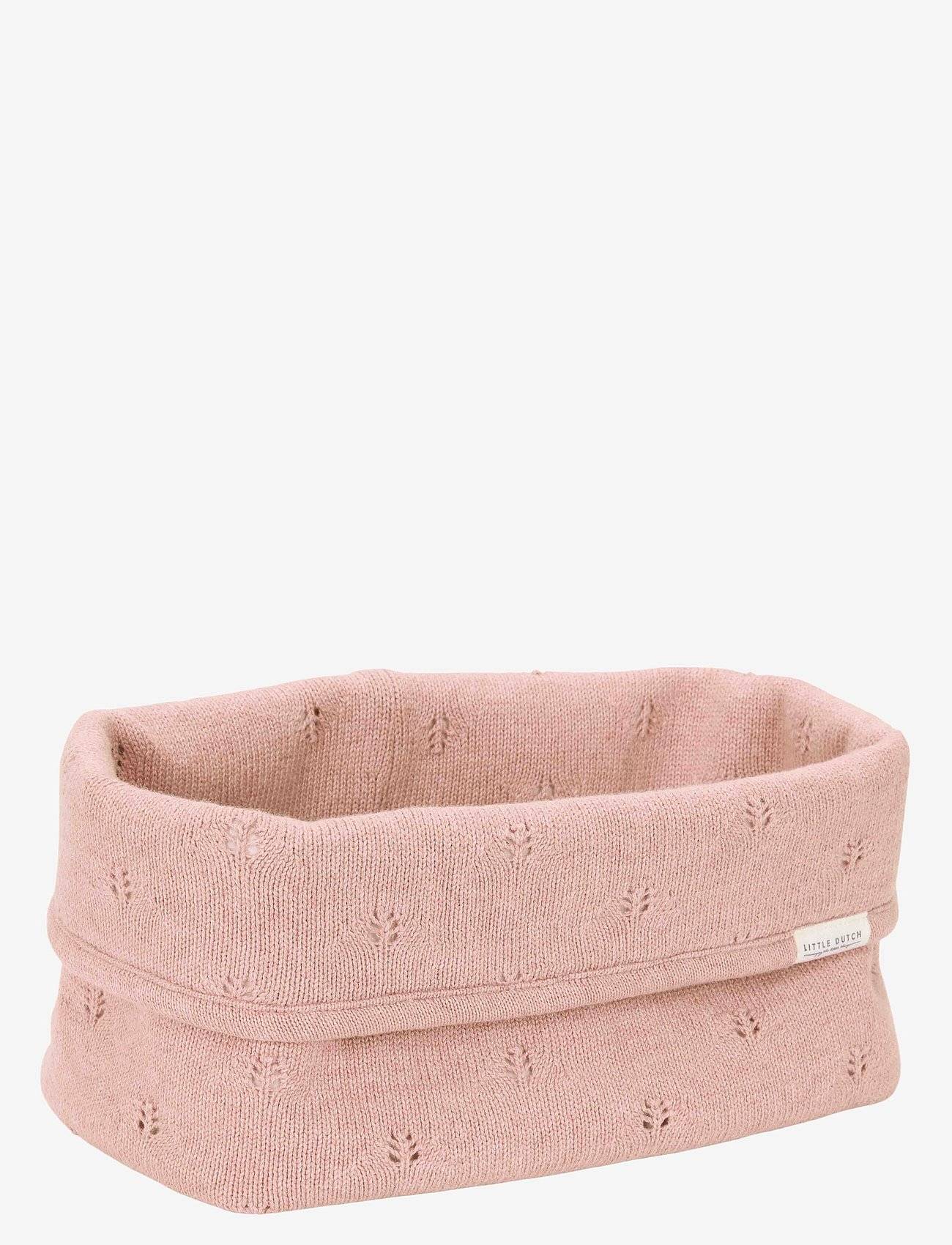 Little Dutch Little Dutch - Strikket Opbevaringskurv Stor Pure Blossom - Pink - One Size