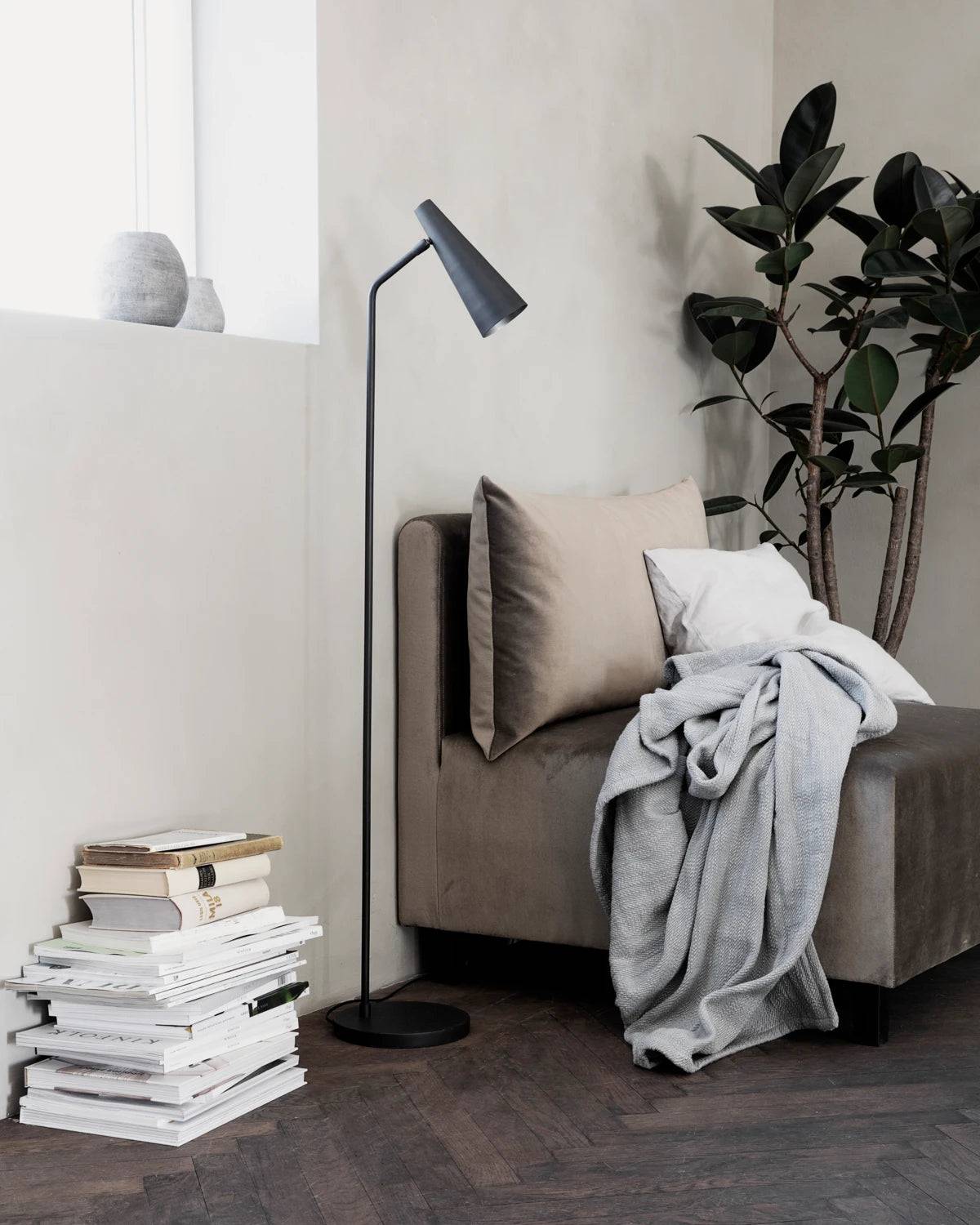 Gulvlampe, HDPrecise, Mat sort
