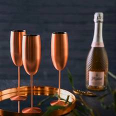 Champagneglas Rosaguld Rustfri Stål