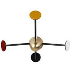 Matégot coat rack, brass-red