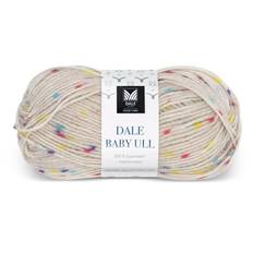 Dale Garn, 100% merino garn "Baby Ull", grå lollipop
