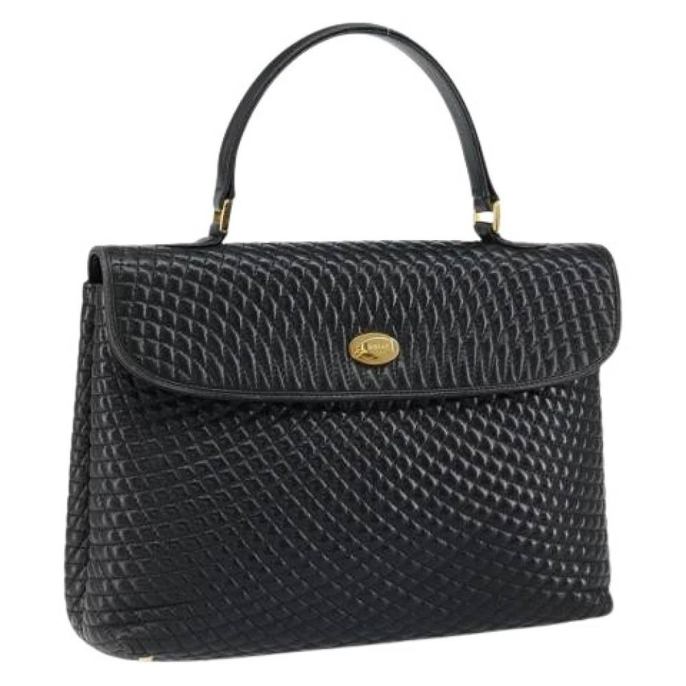 Bally Pre-owned Pre-owned Læder Håndtaske - Vintage - Dame - Sort - ONE SIZE - Læder