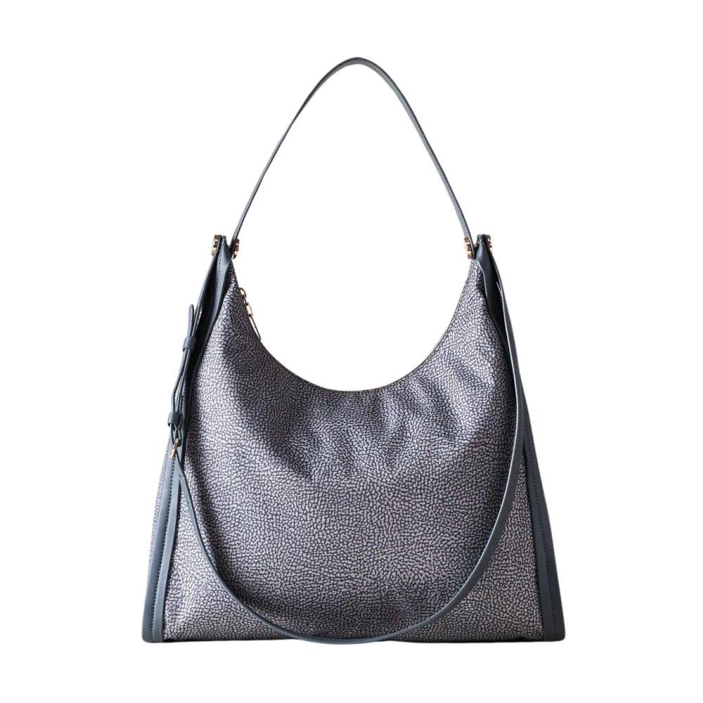 Borbonese New Orbit Skuldertaske - Tasker - Dame - Grå - ONE SIZE - Uld
