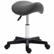 Ergonomisk Sadelpall med hjul och höjdjustering – 45–59 cm - Svart