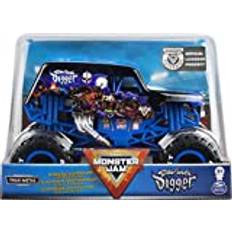 Monster Jam officiell Son-uva Digger Monster Truck, formgjutet fordon, skala 1:24