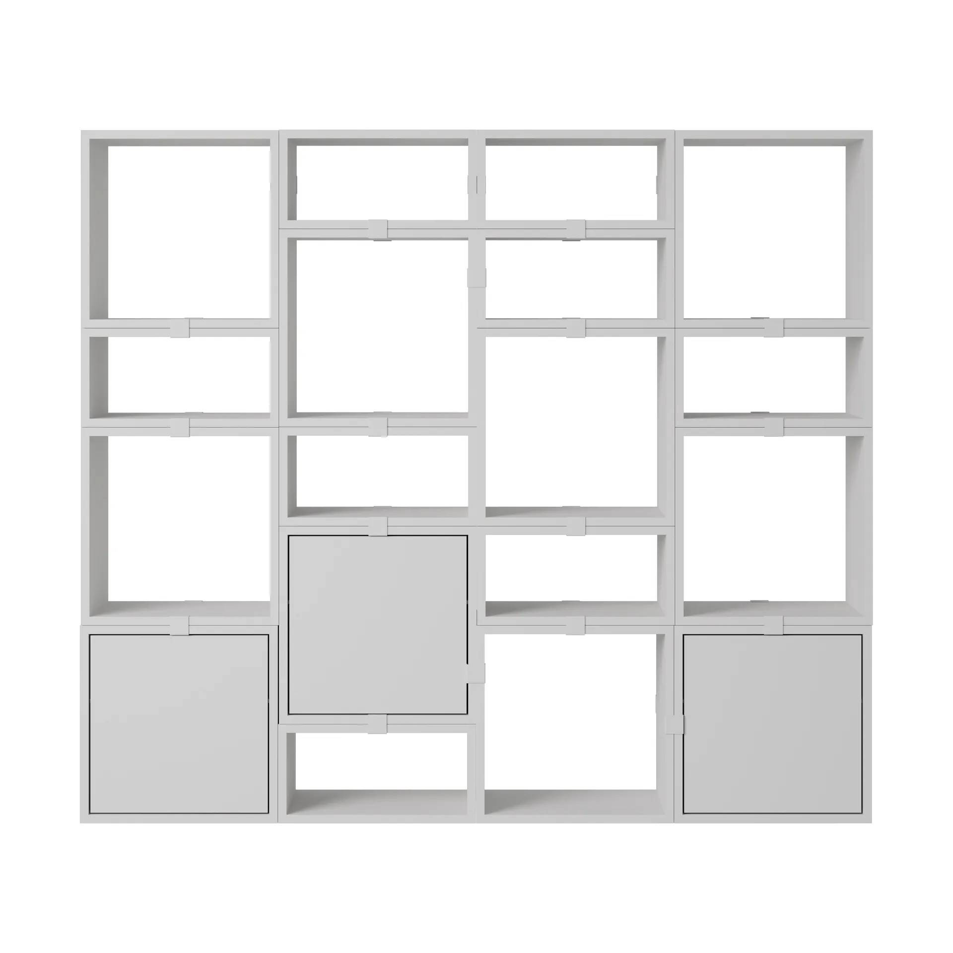 Muuto Stacked förvaringssystem bokhylla konfiguration 4 Grey