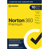 Norton 360 Premium inkl. 75 GB, 10 Geräte - 2 Jahre, Download