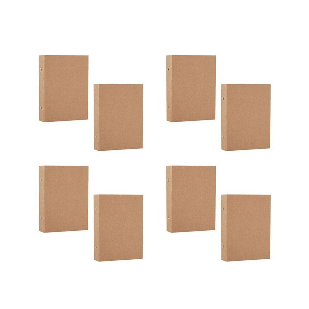 8Pcs A5 Refillable Ring Binder,A5 Paper Binder Tray with 2 Rings to Add Loose Sheets,A5 Paper Folders