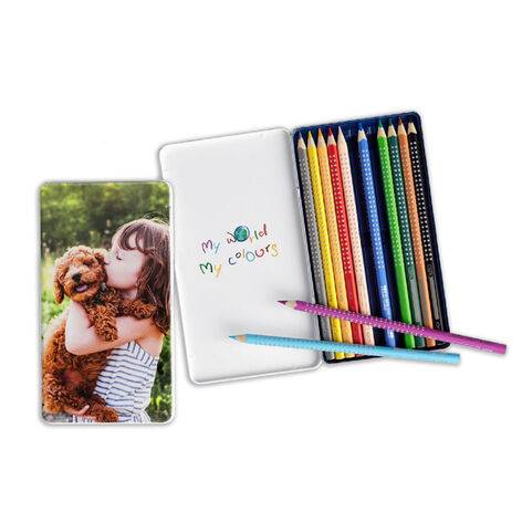 Faber-Castell färgpennor i metalletui