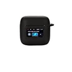 FTRONGRT Bluetooth hörlurar fodral skydd för JBL Tour Pro 2, stötsäker silikon bluetooth hörlurar fodral kompatibel JBL Tour Pro 2 Bluetooth hörlurar. Svart